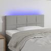 VidaXL LED Headboard Bedroom Furniture Single Bed Accessory Headboard Bed Frame Interior Light Grey 3121594