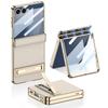 Samsung Galaxy Z Flip7 Flip 7 Держатель Чехол Защитная Пленка для Экрана Гальваническое Покрытие Кожа Магнитный Шарнир Кронштейн Чехол для Телефона