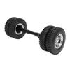 Non Powered Rear Axle Tire 1/14 RC Trailer Tractor Replacement Accessories Gravel Pattern 85mm Dia 1