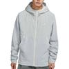 Nike Спортивная флисовая куртка с капюшоном во всю молнию, мужская верхняя одежда, светло-серая DM1220-077