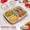 50pcs Sturdy Taco Plates with Dividers 4 Compartment Taco Trays New Disposable Taco Plates  Taco Bar