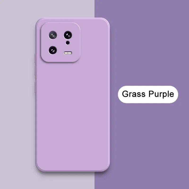 Square Liquid Silicone Phone Case for Xiaomi 13 13T Pro Ultra Lite 360 Protective Soft Back Cover Mi 13Pro 13Lite Shockproof Bag