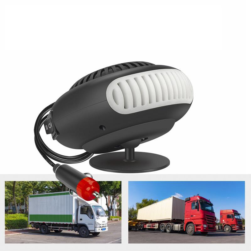 Размораживающий автомобильный обогреватель, портативный автомобильный обогреватель с быстрым нагревом, низким уровнем шума, вращающимся на 360 градусов основанием для салона автомобиля небольшого размера