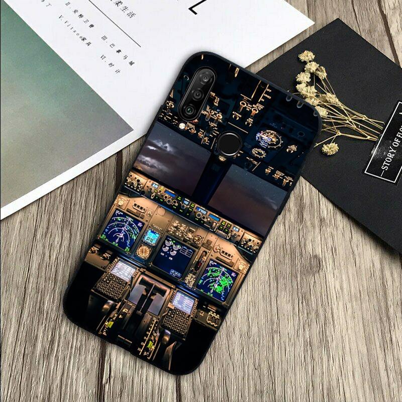 Flight Instruments Cockpit For Huawei Nova Y72 Y73 Y90 Y70 Y60 Y91 Y61 12s 12i 11i 8i 9 10 SE P40 Lite P60 P30 Pro Case