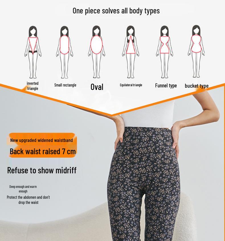 Женские хлопковые брюки с высокой посадкой и флисовой подкладкой - Облегающие, плотные и теплые для осени и зимы