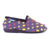 Lunar Womens/Ladies Helix Polka Dot Slippers