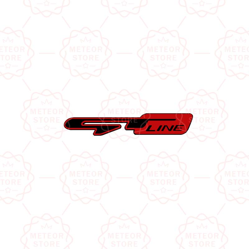 RAWN4 Car Nameplate GT Line Metal Badge Interior Steering Wheel Sticker Emblem For Kia Sorento Sportage Stinger Rio K5 K9 K7 K8 K3 K2