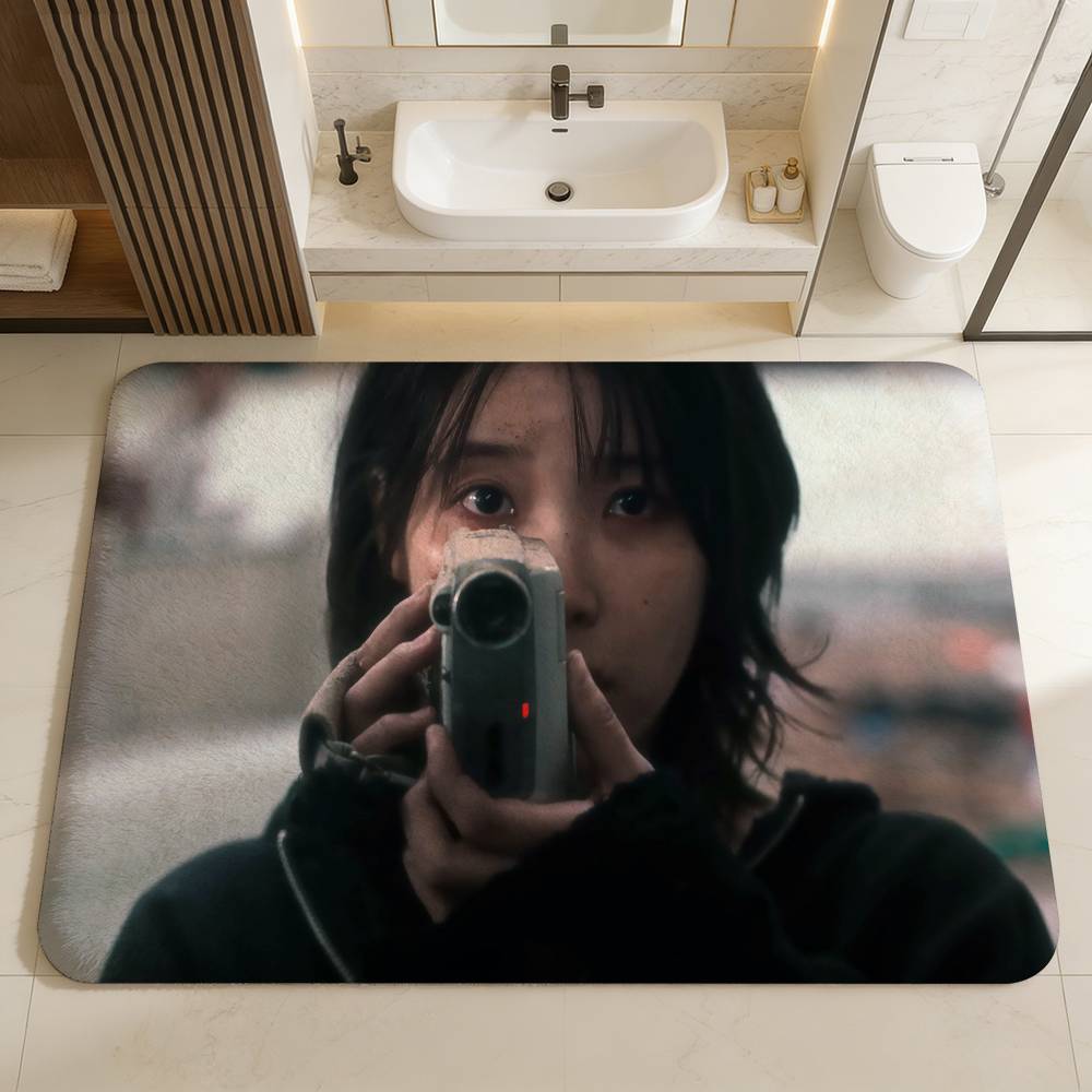 Korean singer IUs Room Mats Anti-slip Absorb Water Long Strip Cushion Bedroon Mat Household Carpets