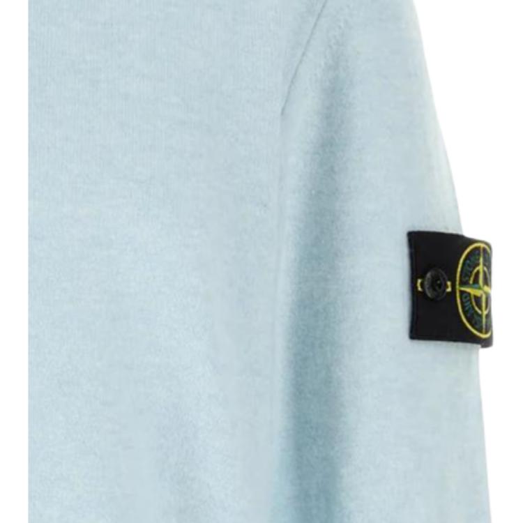 STONE ISLAND Однотонный свитер с круглым вырезом и длинным рукавом для мужчин свитер L1S155100010S00B4-V0041
