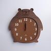 Часы Yamato Kogei Clock Zoo Настенные часы, Медведь, YK14-003, Коричневый, Размер прибл.. Ш28,5 x Г2,5 x В29,5 см