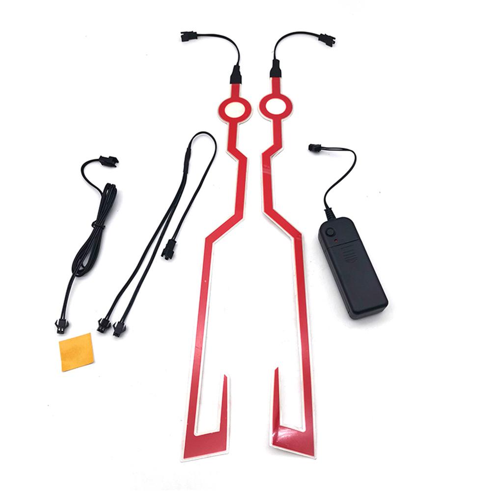 Мотоциклетный шлем Холодная световая полоса Шлемы Режим Ночное вождение Сигнал Мигающие огни полоса Бар