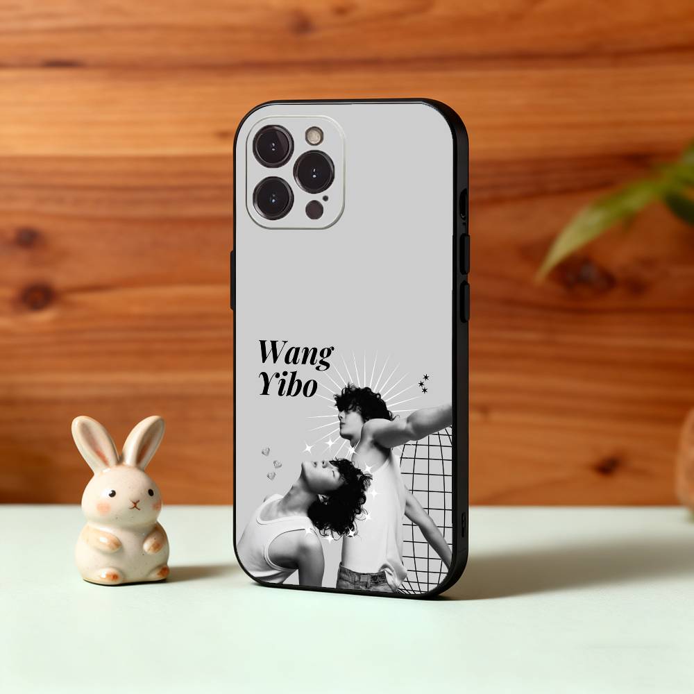 Y-Yibo W-Wang Чехол для телефона The U-Untamed Для iPhone17,16,15,14,13,12Plus,Pro Max,XS,5G Мягкий Силиконовый Черный Чехол
