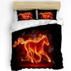 Firefighter Tool Flame Duvet Cover Bed Bedding Set For Double Home Textile Quilt Cover Pillowcases Bedroom Bedding Set No Sheet