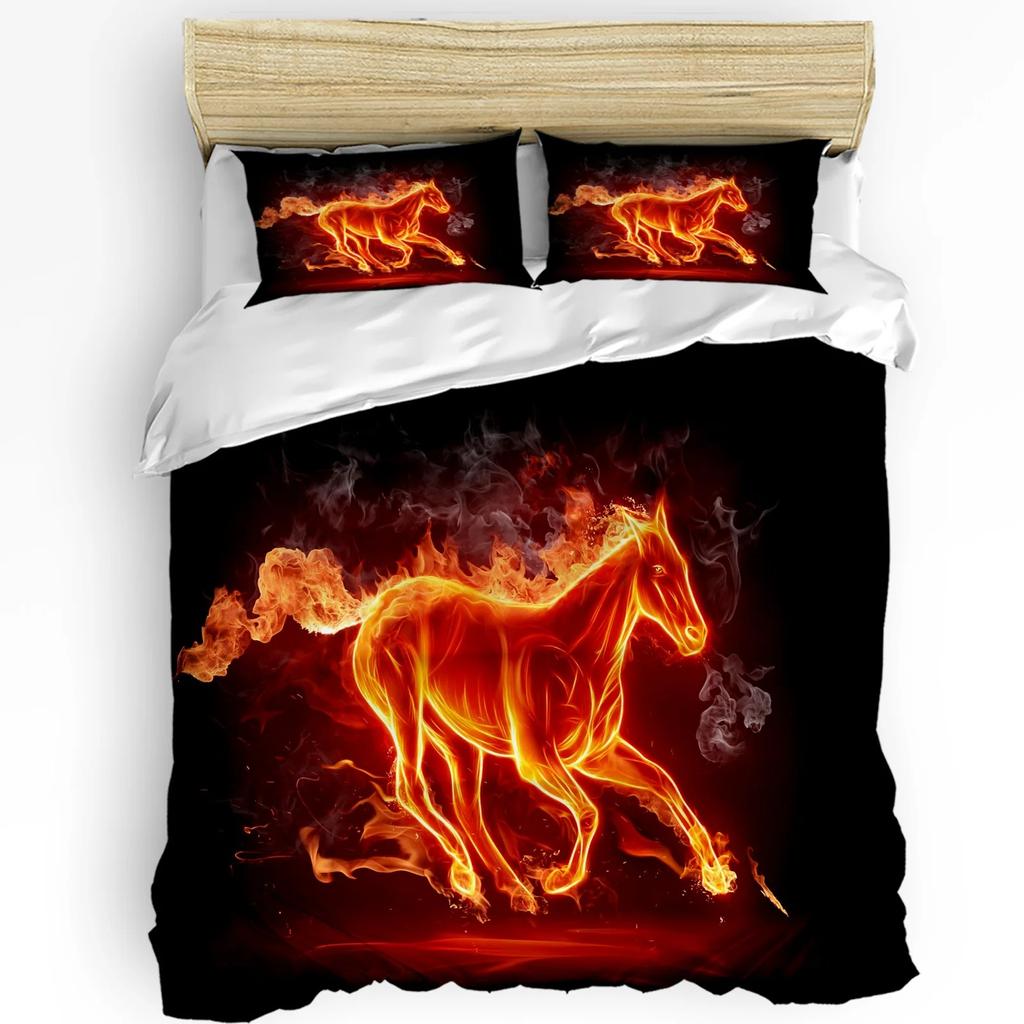 Firefighter Tool Flame Duvet Cover Bed Bedding Set For Double Home Textile Quilt Cover Pillowcases Bedroom Bedding Set No Sheet