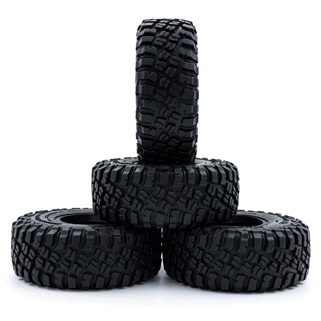 RC Crawler Rubber Tires RC Car Tires 4pcs Replacement for 1/10 al SCX10 90046 SCX10 III 03007 03003 RC Car