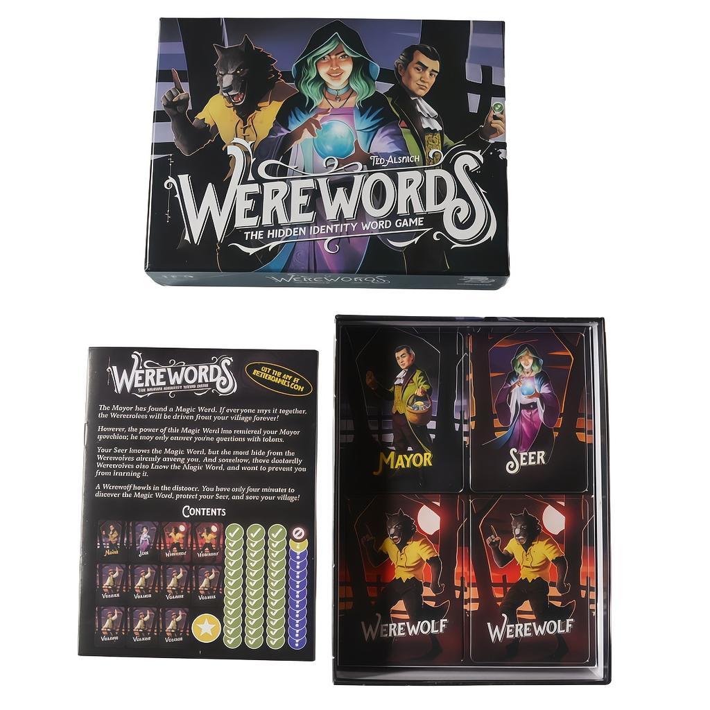 One Night Ultimate Werewolf Board Game, Card Game | Board Games | 3-10 Players | Game Time Is 10 Minutes, Suitable As A Gift.