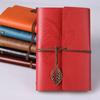 Kraft Loose Leaf Binder Sketchbook PU Leather Vintage Notebook Paper Replaceable Spiral Note Book