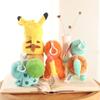 Bag Pendant Cute Plush Pikachu Keychain Charmander Squirtle Bulbasaur Snorlax Stuffed Toy Small Doll Gift For Kid