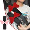 Car Seat Belt Cover Portable Car Interior Trim Supplies Bow Cover Pad Cute Seat Girl Cover Car Shoulder Belt Utility A5M1