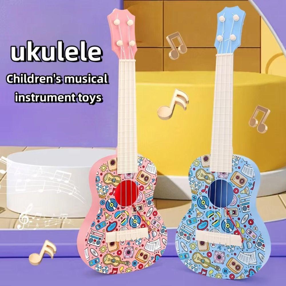 Animal Children Guitar Toy Adjustable String Knob Musical Instrument Toy  Beginners