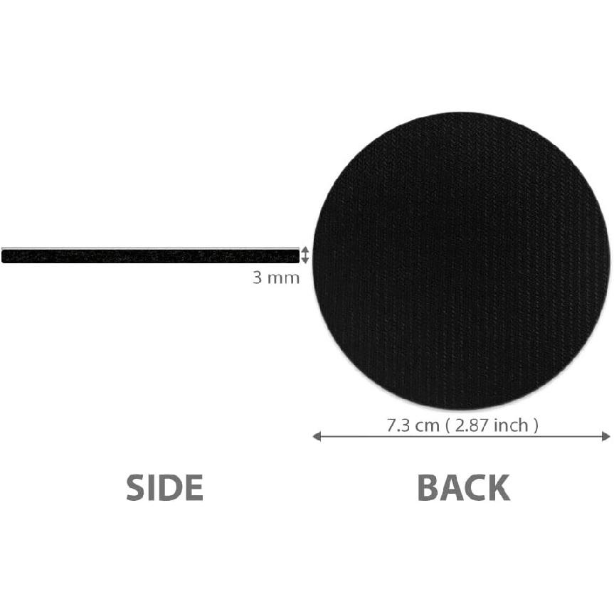 WIRESTER, Orange Tabby Kitten Cat, Black White Tuxedo Cat Design Absorbent Round Fabric Felt Neoprene Car Coasters for Drinks (2.87 inches), 2pcs Set