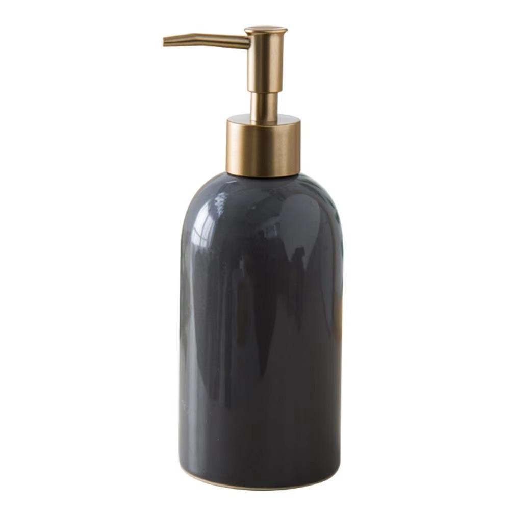 Press Type Ceramic Soap Dispenser Empty Hand Sanitizers Container Modern Liquid Pump Bottle  Sink