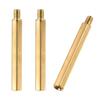 Uxcell PCB Motherboard Spacer Standoff Hexagon Brass M5x60mm+7mm Male-Female for FPV Drone Quadcopter Computer Circuit Board 3pcs