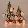 1 комплект Рождественские светодиодные гирлянды, светящиеся деревянные домики, огни-звезды для верхушки рождественской елки, декоративные огни «Звездное небо»