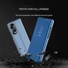 For Honor 70 Plated Mirror Horizontal Flip Leather Phone Case with Holder