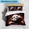 Colorful Panda Love 3pcs Bedding,Including 1pc Duvet Cover And 2pcs Pillowcases Perfect for Christmas,Ideal for Bedroom, Dormitory