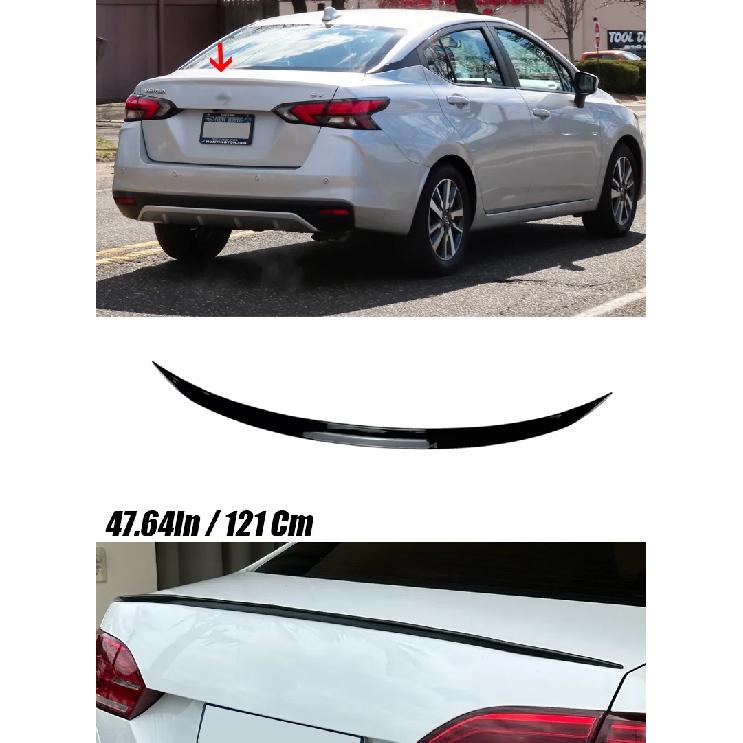 For Nissan versa BYD King Kia Forte K3 Chevrolet Aveo VW Virtus Mazda2 Mazda3 Car Rear Roof Trunk Spoiler Wing Boot Lip
