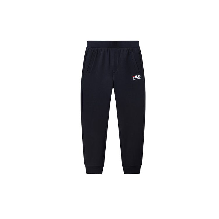 Fila Мужские трикотажные брюки-джоггеры с вышитым логотипом, низ, синие F51M138694FNV