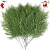 40pcs Christmas Artificial Cedar Sprigs Faux Cedar Spray Branches For Holiday DIY Decor