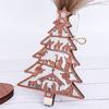 Деревянные ornaments в форме рождественской елки, светящийся дизайн, ручная работа, Пасхальная активность, Декор для адвент-сцены, Новогодний олень, Настольный декор