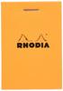 Набор из 5 блокнотов Rhodia 10 x 80 PEFC RHODIA cf10200 Нет. (5.2 7.5 см), Листы, В клетку, Водоотталкивающее покрытие, Перфорированные, Сертифицированные, Оранжевые,