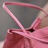 Women Solid Color Small Top Handle Bucket Handbag Vintage PU Leather All-match Chic Tote Bag KTY