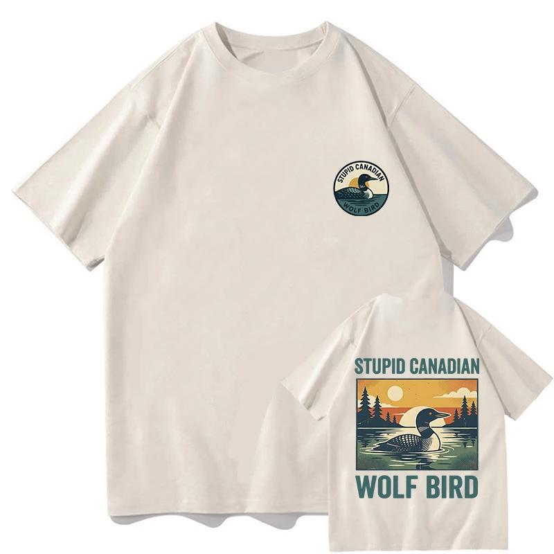 Илья Розанов 81 Накал Страстей ТВ Футболки Чистый Хлопок Модные Повседневные Футболки Глупая Канадская Волк Птица Футболки Уличная Одежда