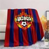 1Pc CSKA Moscow Print Flannel Blanket High Quality Warm Comfortable Cover for All Seasons Perfect for Gifts Home Decor