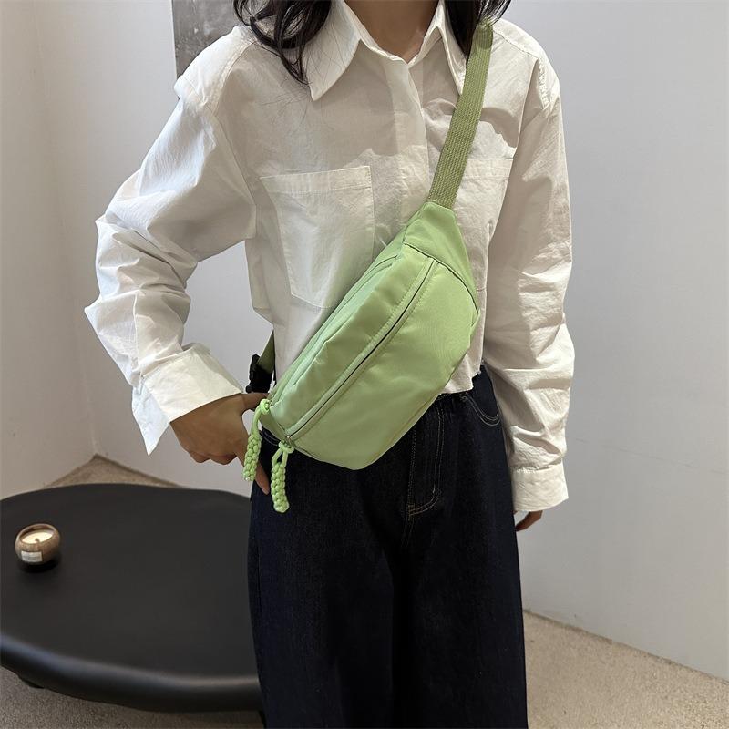 Сумка через плечо на грудь, повседневная сумка, женская летняя новая, повседневная простая сумка на плечо, спортивная нишевая поясная сумка