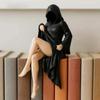 PLA 3D Mysterious Statue Black Robe Desktop Ornaments New Bookshelf Sculpture  Halloween Decor