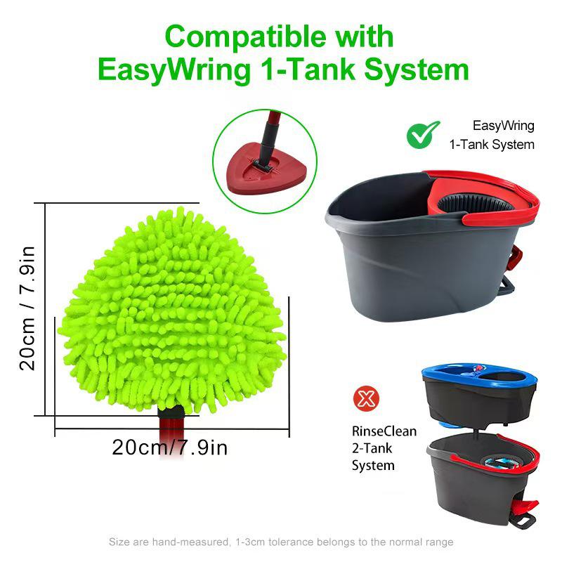 Многоразовая сменная насадка из микрофибры (шенилл) для швабры Velida/O-Cedar Easywring
