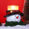 Creative Snowman Candlestick Craft Candlestick Holder Gift Snowman Candlesticks  Table Decoration