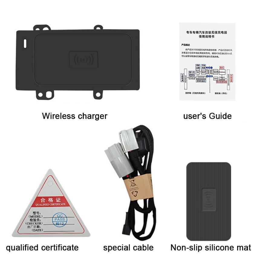 15W Car QI Wireless Charger For Ford Explorer 2025 Interior Special Mobile Phone Fast Charging Plate Panel,Car Induction Charger