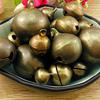 Vintage Bronze Metal Christmas Jingle Bells Charms for Festival DIY Decoration