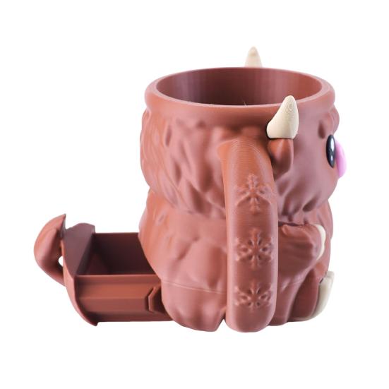 Держатель для пинты мороженого «Хайлендская корова», держатели для эскимо, держатель для пивной банки, изолированный держатель для мороженого со скрытым ящиком для закусок и ложками