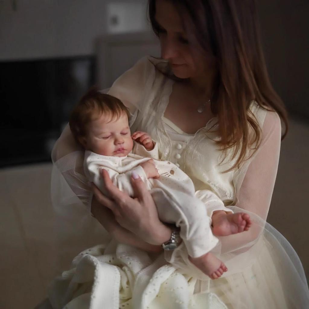 Реборн Baby Loulou, 19 дюймов, силиконовая кукла с реалистичными чертами, для коллекционеров и в подарок