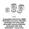 Premium Crystal Volume & AC Knob Covers for BMW F30 F10 F25 F15 F02 G30 G01 G02 Interior Air Conditioning Control Knob Button