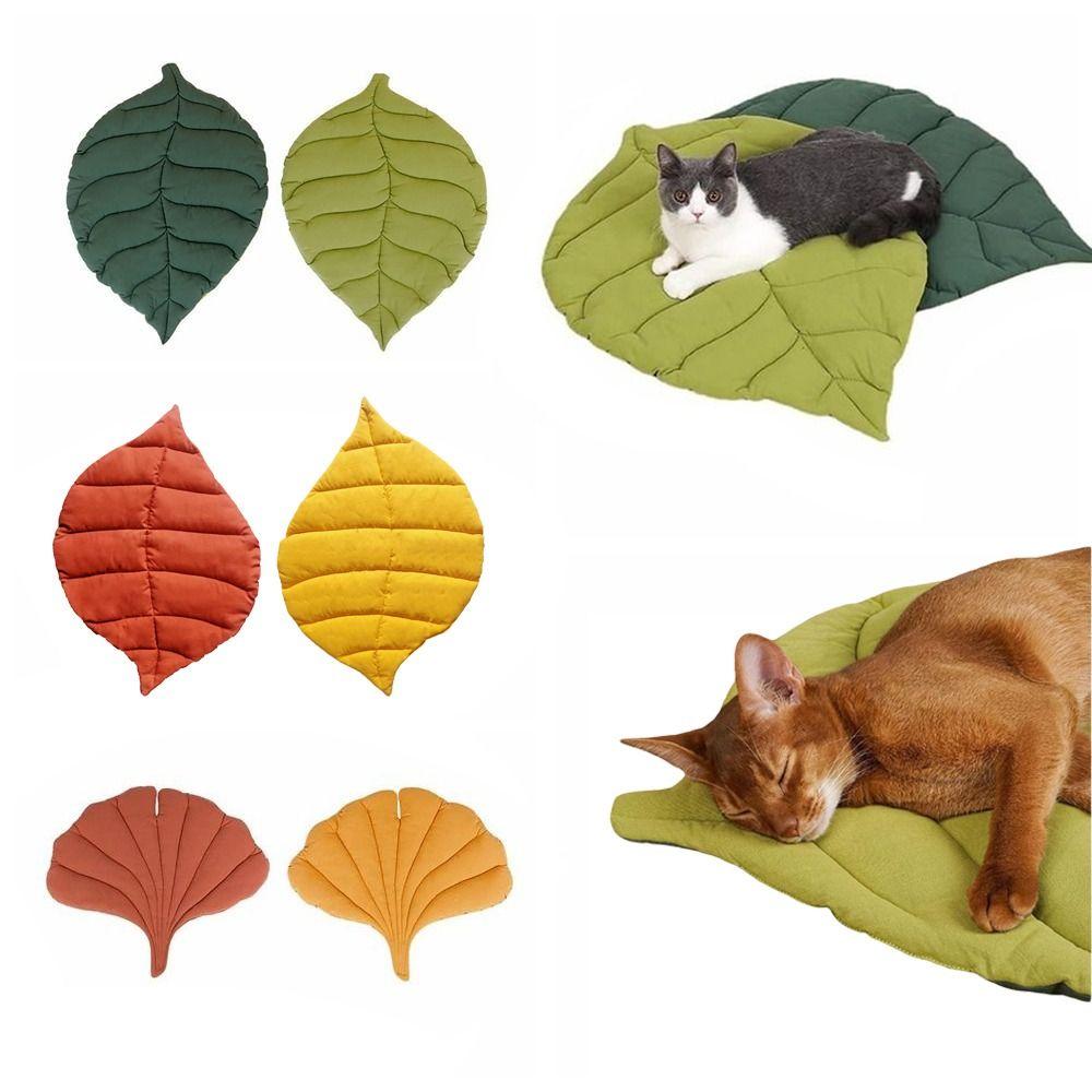 Leaf Shaped Cat Bed Soft Cotton Pet Bed New Cat Nest Pet Accessories