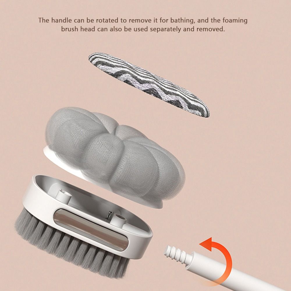 Back Rubbing Doubleside Bath Brush 2-in-1 Body Exfoliating Brush Creative Shower Brush