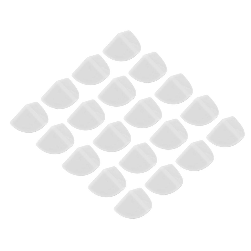 20pcs Desk Corner Protector Safety Silicone Baby Proof Corner Protector for Furniture Pure White